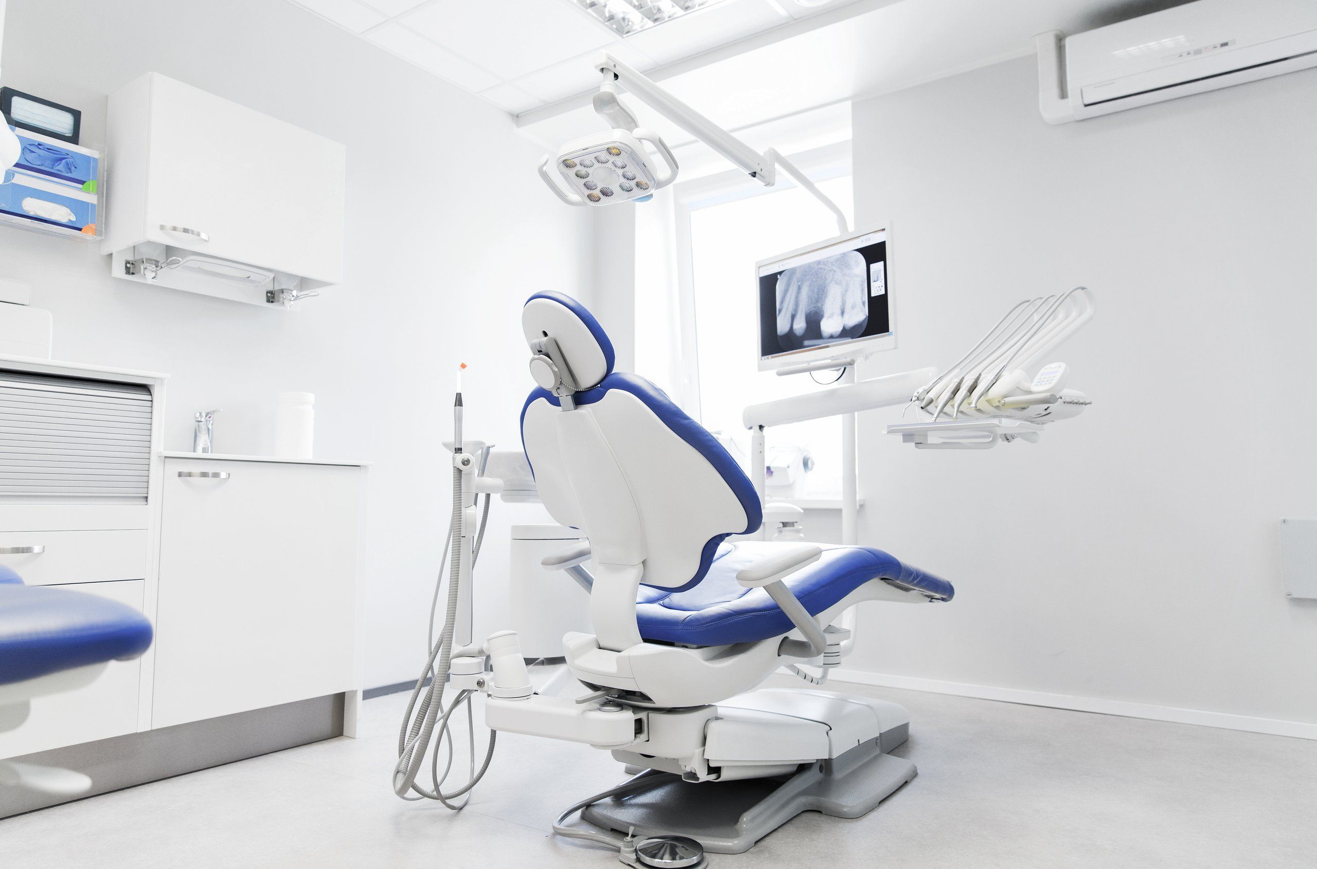 Interior of a modern dental clinic office